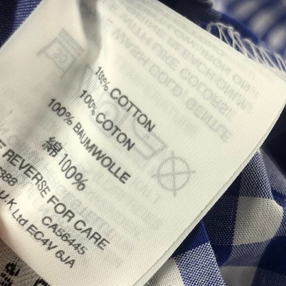 ✅ J. CREW FLIRTY GINGHAM PLAID CHECKS OVERSIZED SHIRT 00 Blue/White - Picture 6 of 7